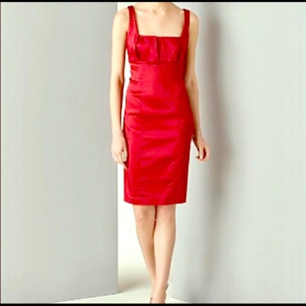 Calvin Klein satin dress perfect for Valentines!